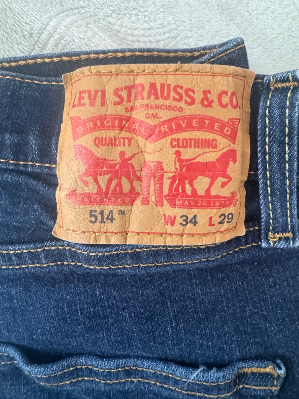 Levi's 514 Dark Blue Denim jeans